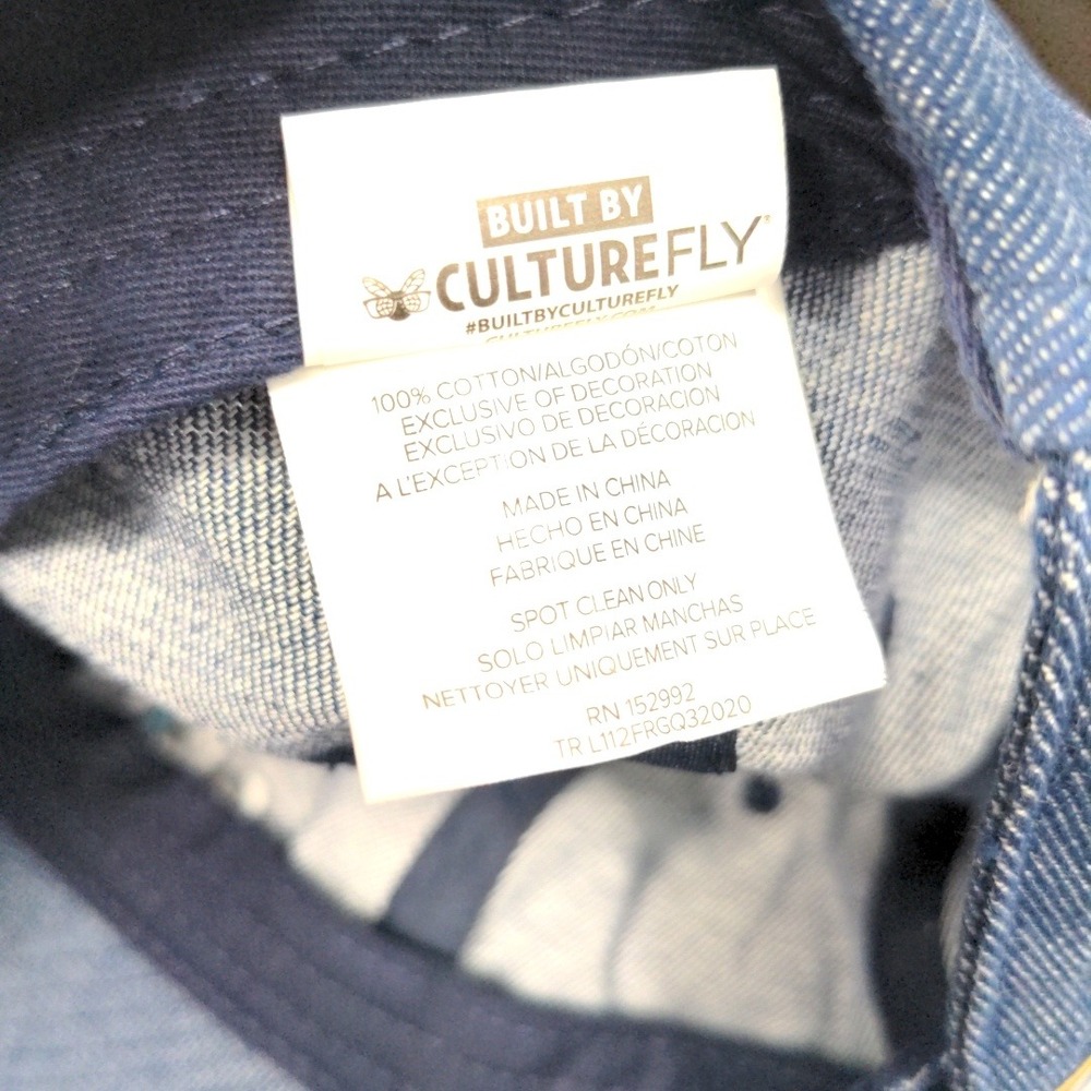 Friends TV Show Denim Baseball Cap Hat CultureFly 2020 Blue Adjustable NWT New - Picture 9 of 11